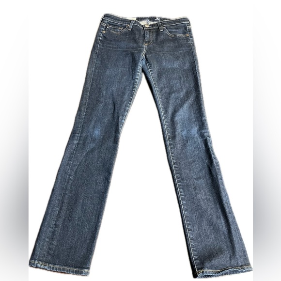 Adriano Goldschmied woman’s blue jeans  pants slim straight The Stevie 28R - Picture 2 of 10